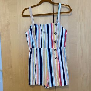 Striped colorful romper
